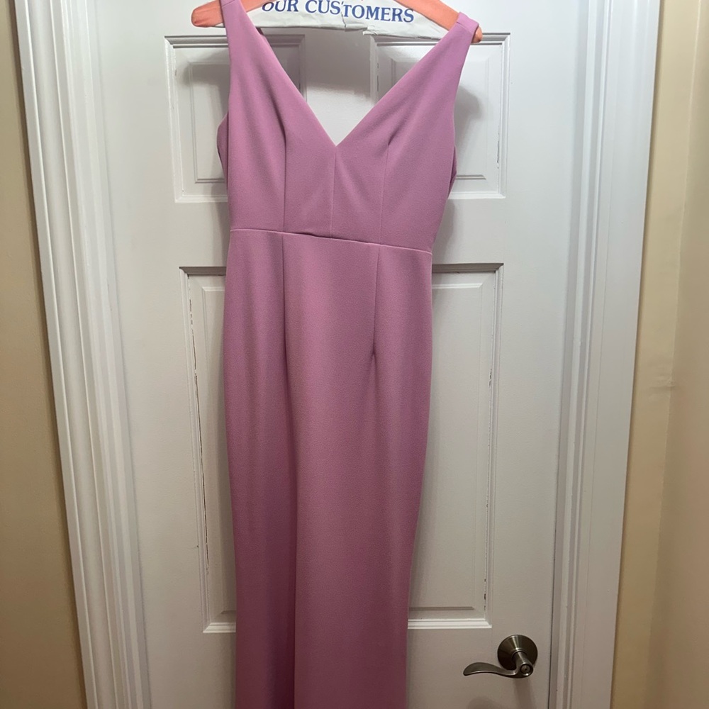 A beautiful simple pink long dress!